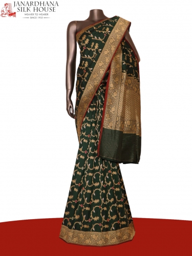 Grand Contemporary Meenakari Banarasi Silk Saree